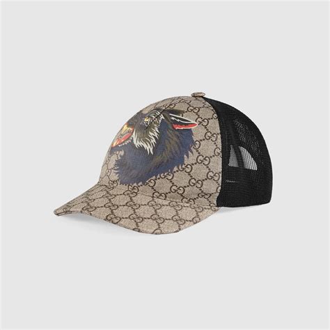 casquette gucci loup bleu|casquette gucci logo.